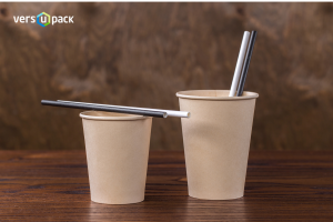 Biodegradable paper straws for cocktails and juices disposable straws