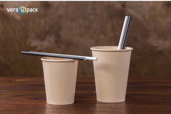 Biodegradable paper straws for cocktails and juices disposable straws