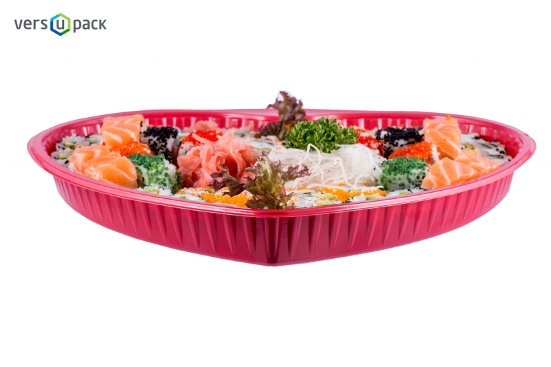 Sushi platters and sushi trays for Take-out and delivery at home.