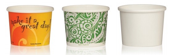 Paper Food Containers with a Protected Rim for To-Go Delivery