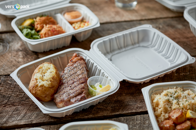 Ökologisches Take Away Menü-Boxen