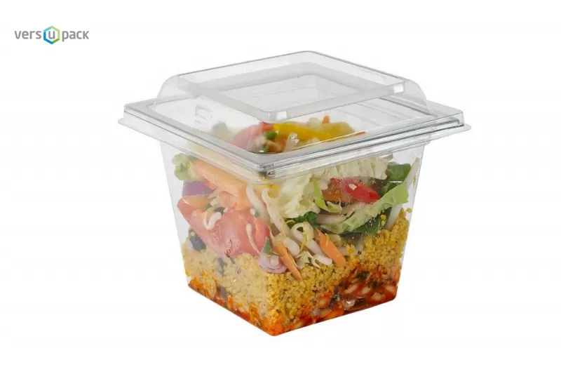 Disposable salad and dessert containers To-Go MAP packaging