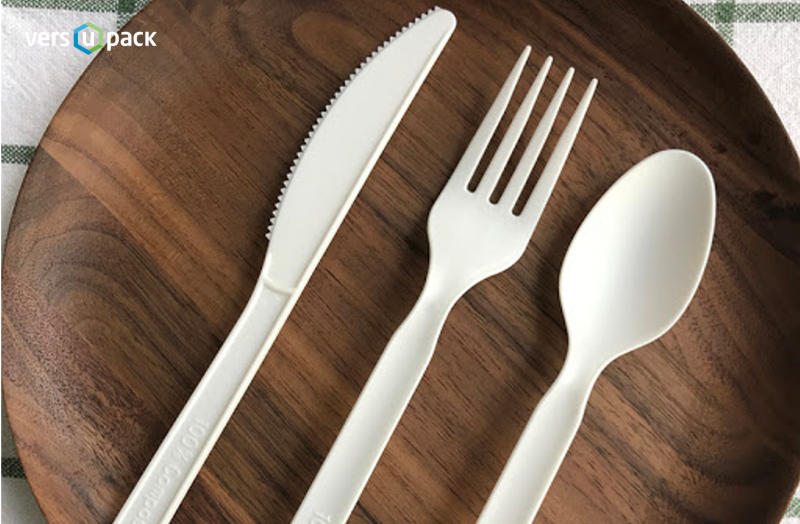 Compostable single-use cutlery