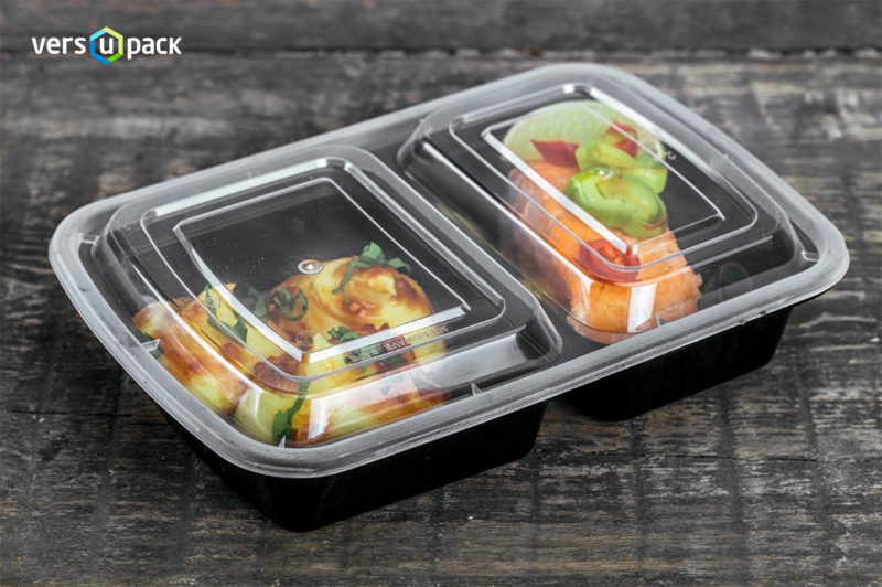 Meal prep lunch box and Take-Away 2 cmpt food container