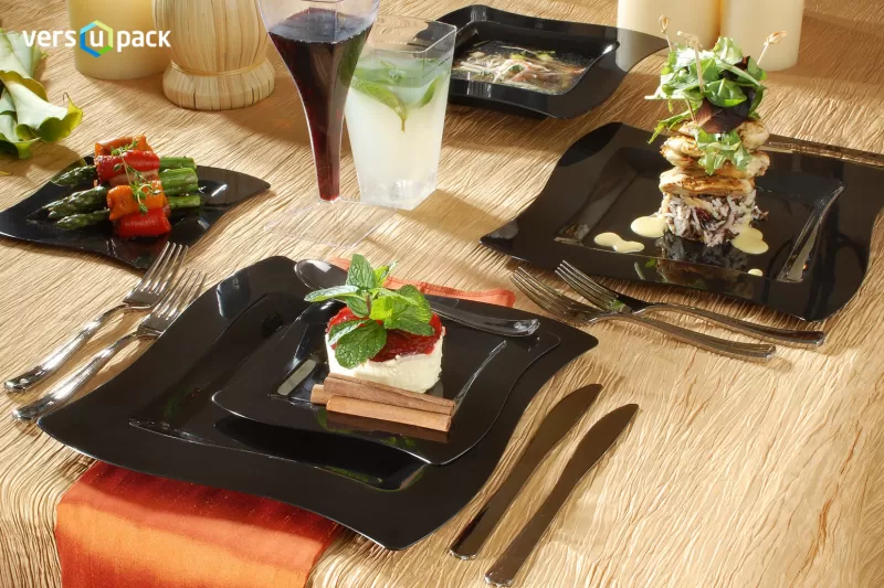 Disposable Outdoor Catering Tableware from Rigid Plastic