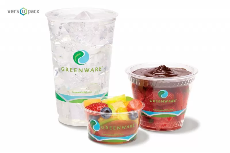 Disposable and single-use Eco-friendly cups PLA for Take-away and To Go