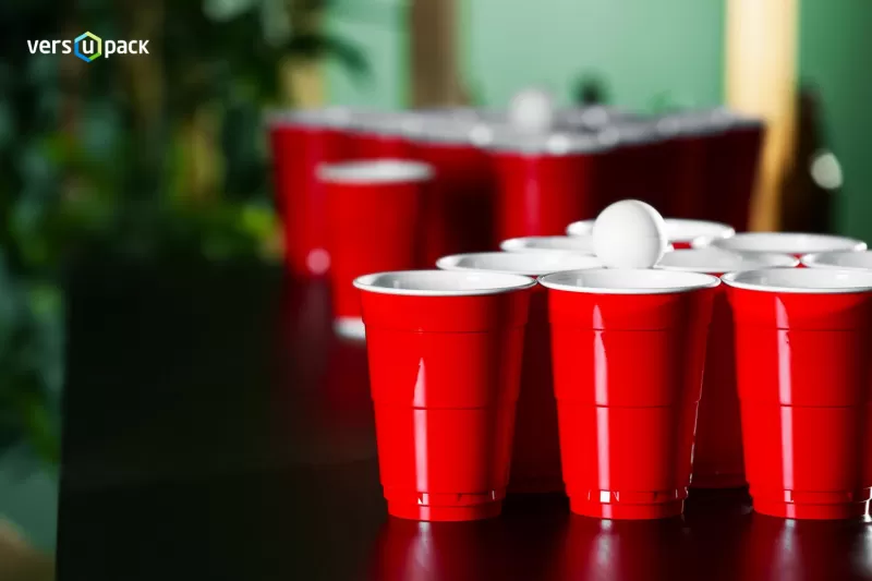 Disposable Red Party cups for parties and celebrations, fests and events
