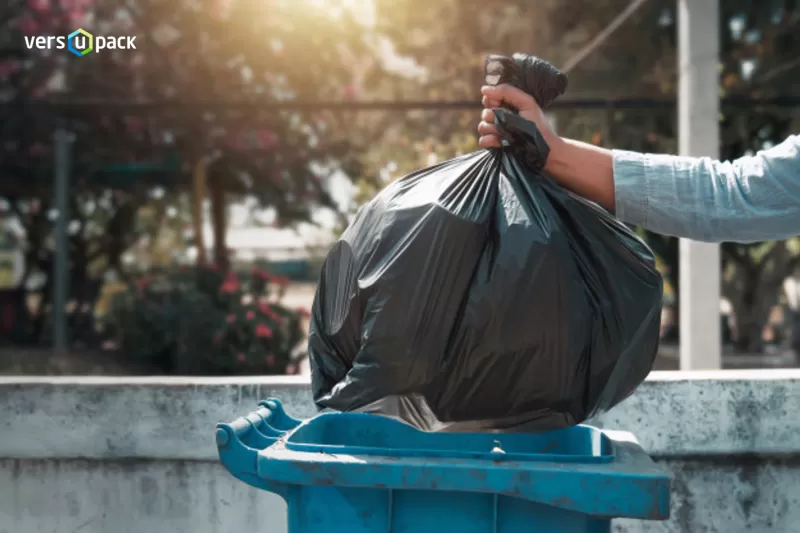 Antimicrobial trash bags, bin liners, bin bags, garbage bags